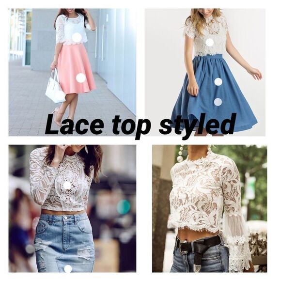 NWT lace top by Tobi belaro size large - Picture 6 of 9